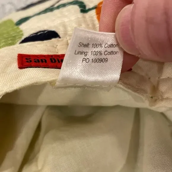 San Diego Hat Co Floral Bucket Hat Wood Buckle Retro Mod Pop Art Sun Hat - Picture 7 of 13